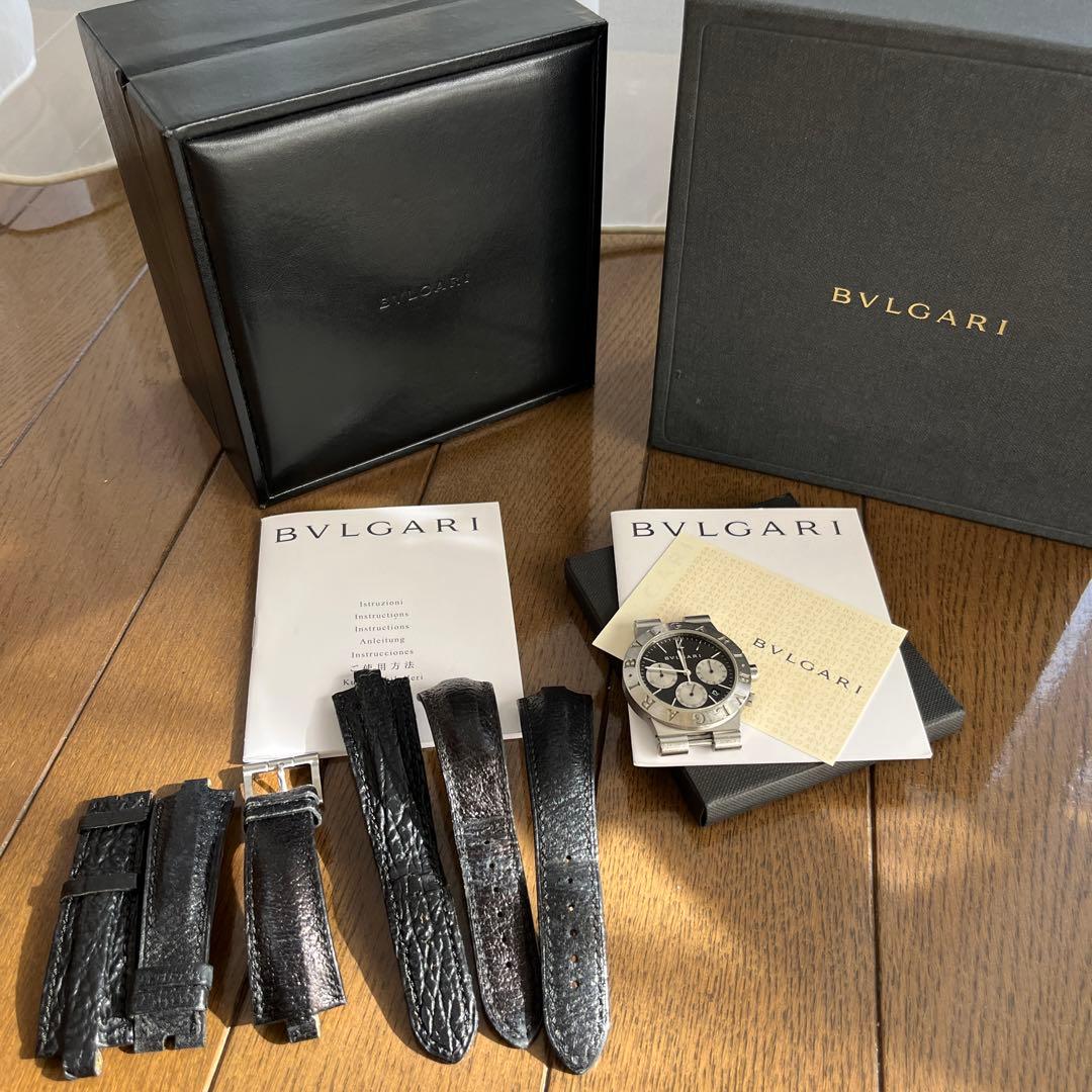BVLGARIブルガリ ディアゴノ スポーツ クロノグラフ　ベルト3つ ブルガリ ディアゴノ スポーツ クロノグラフ ベルトバックル修理