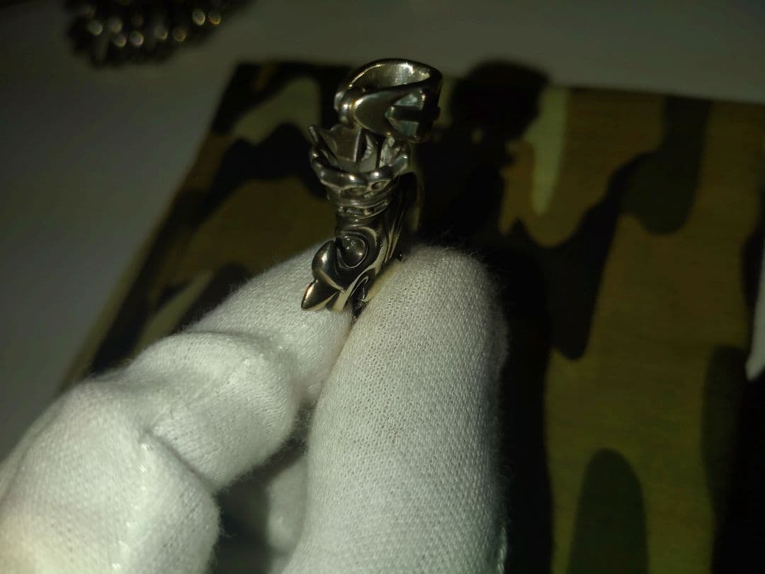 ロードキャメロット百合王冠十字トップ☆オマケ、チェーン 50cm