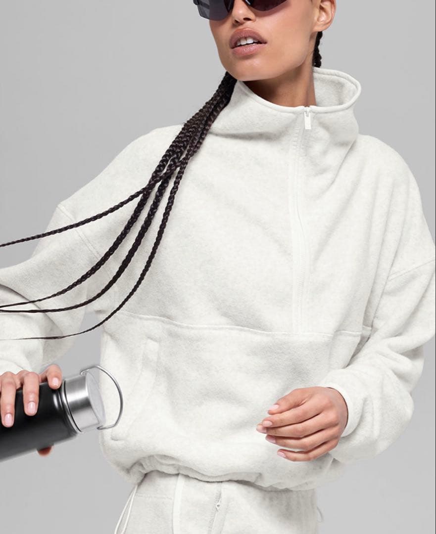 alo リラックスフィットフリース トレーナー XXS