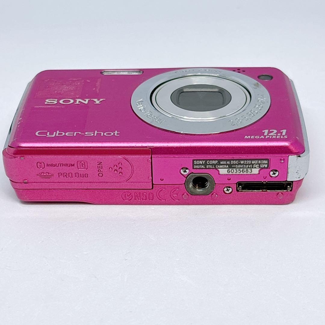 SONY ソニー Cybershot DSC-W220 デジカメ ピンク - メルカリ