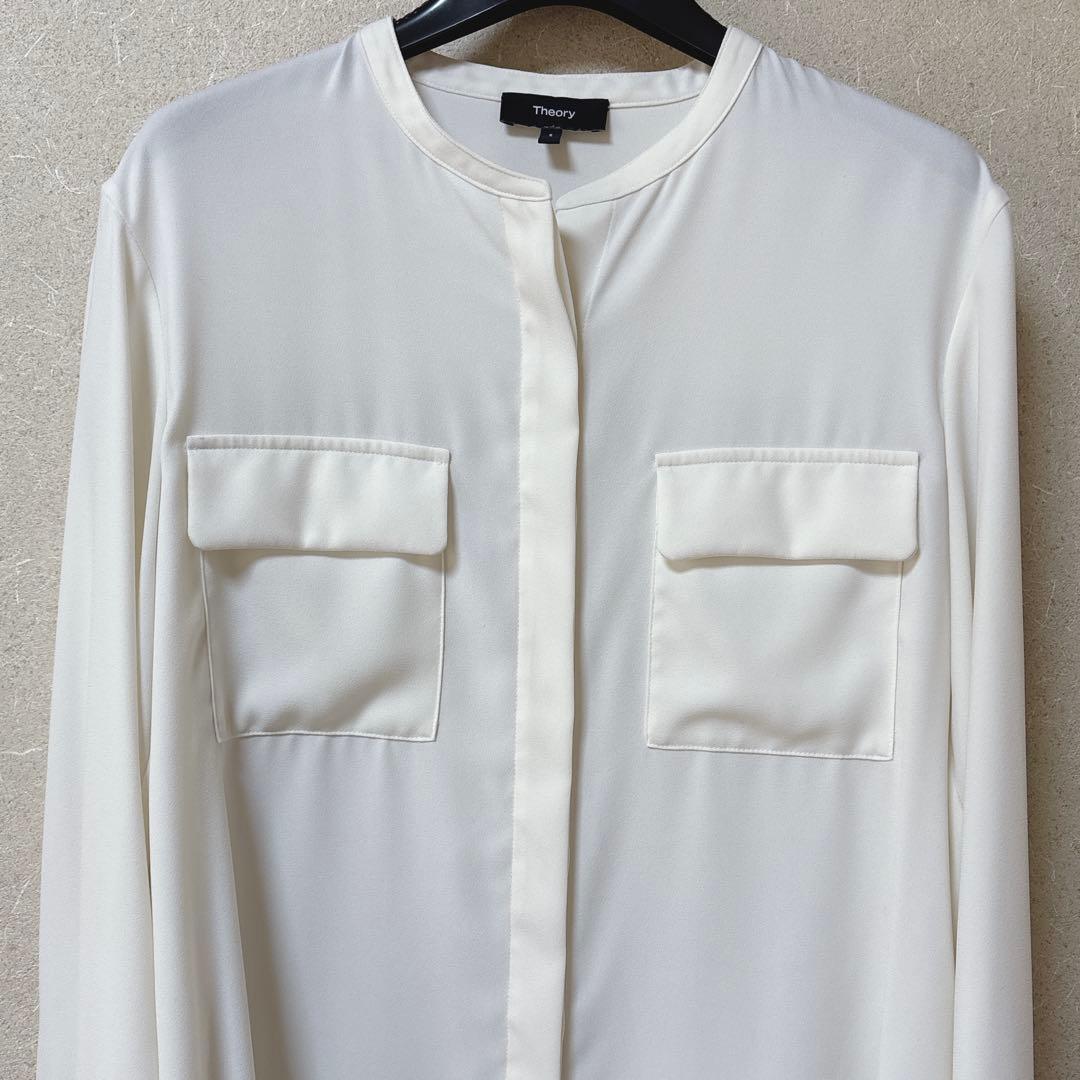 23SS✨Theory セオリー エアリー とろみ ブラウス ゆったり 日本製