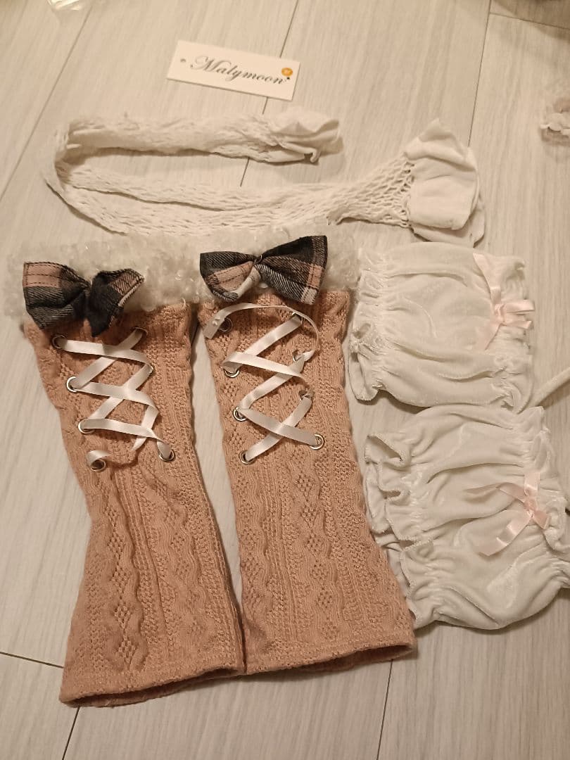 土日値下げ！メルトニットバニー ピンク《コスプレ8点セット》【Malymoon】