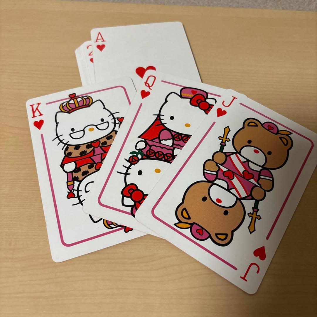 超レア】ハローキティ クリスマス ビッグトランプ - メルカリ