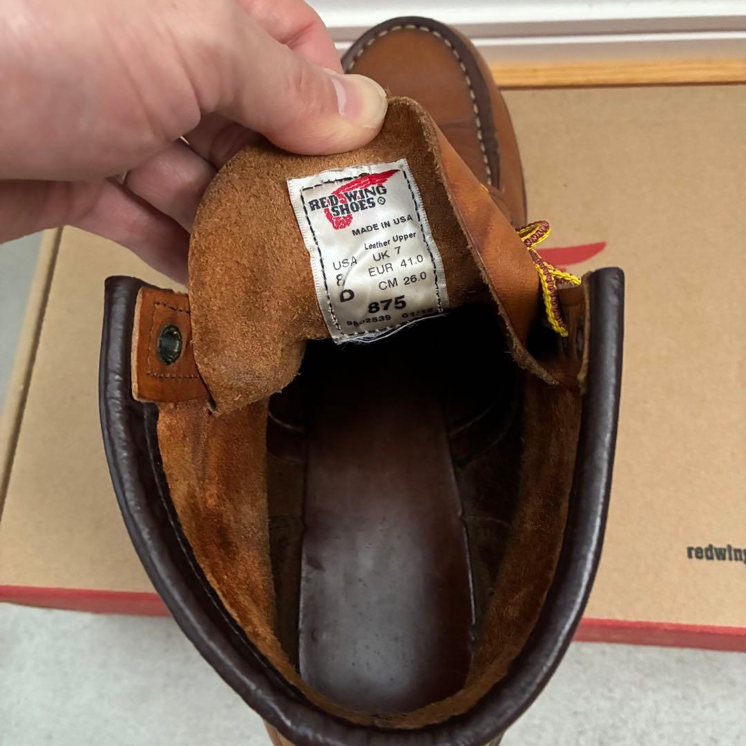 RED WING 875 26.0cm 8D (ブラシ付き)