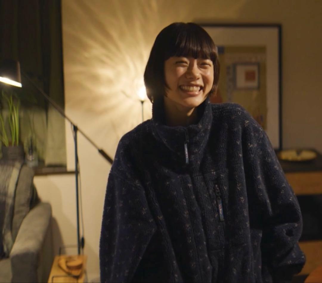 杉咲花着用 冬のなんかさ、春のなんかね L.L.Bean バーズアイ フリース