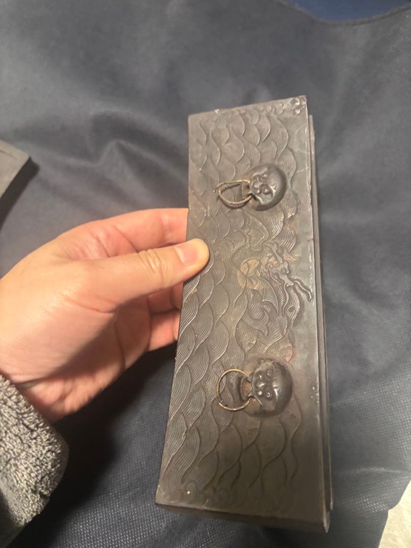 中国古美術品 神獣彫硯 雪浪金星硯 清の時代 高鳳翰 - メルカリ