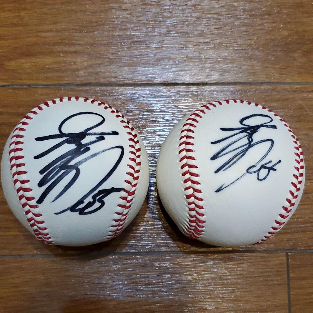 大田泰示 試合前投げ込み 球団公認直筆サインボール 2個セット 非売品