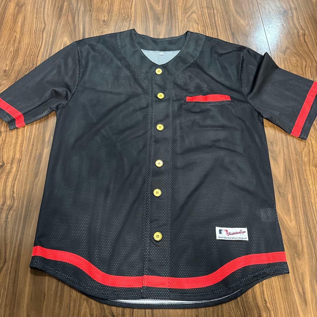 氣志團公式ベースボールシャツ 4番ピッチャーおまえ メッシュTシャツ