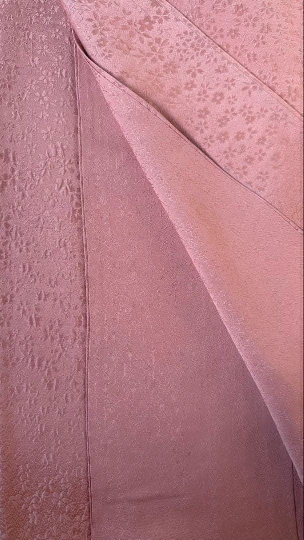 未使用 色無地 鴇羽色 桜の地紋 - メルカリ