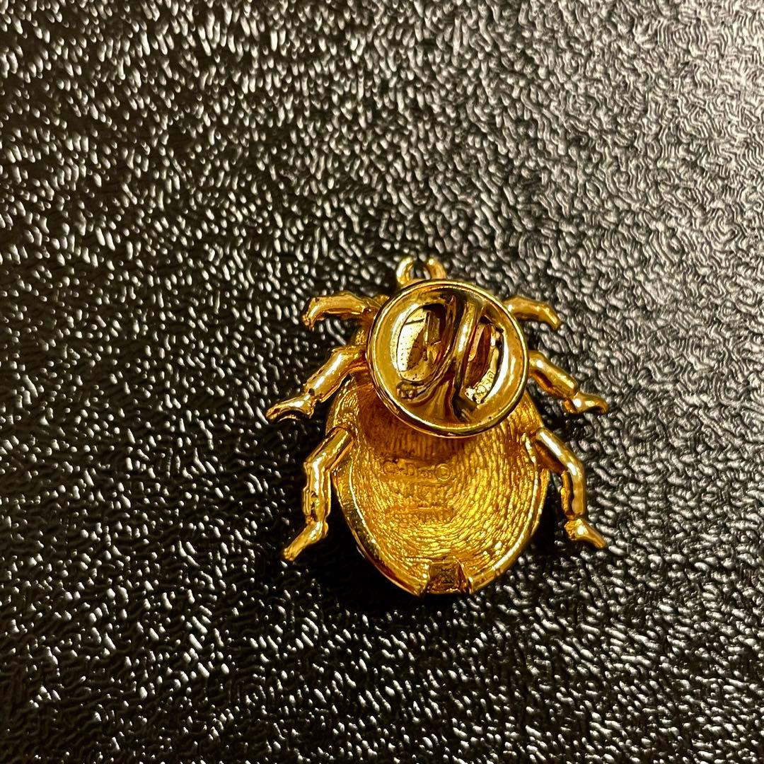 ドイツ製 Dior ディオール てんとう虫 ブローチ 昆虫 - メルカリ