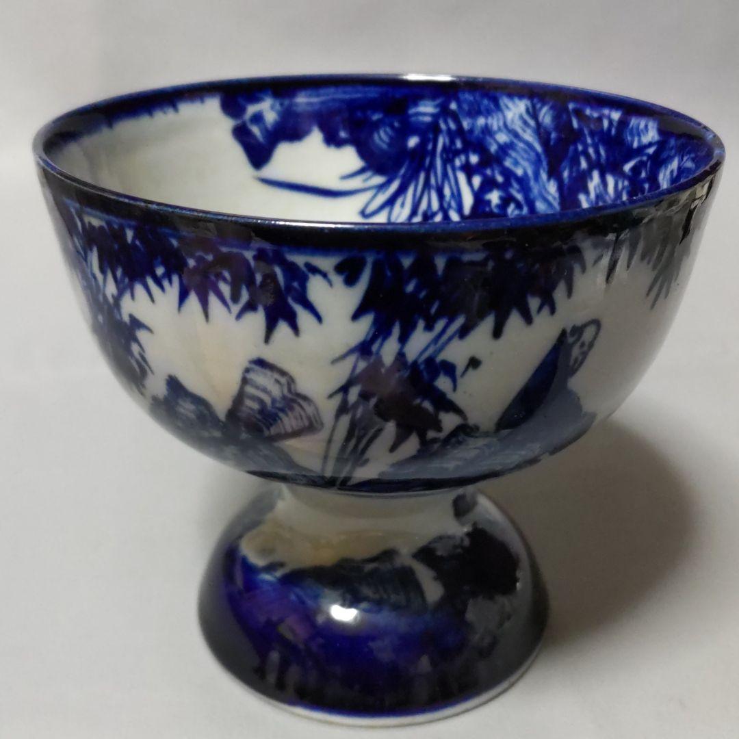 鮮やかな藍が素敵!昔の盃洗 盃洗・盃台/Haisen Haidai - OKURA ORIENTAL ART / 大蔵オリエンタルアート