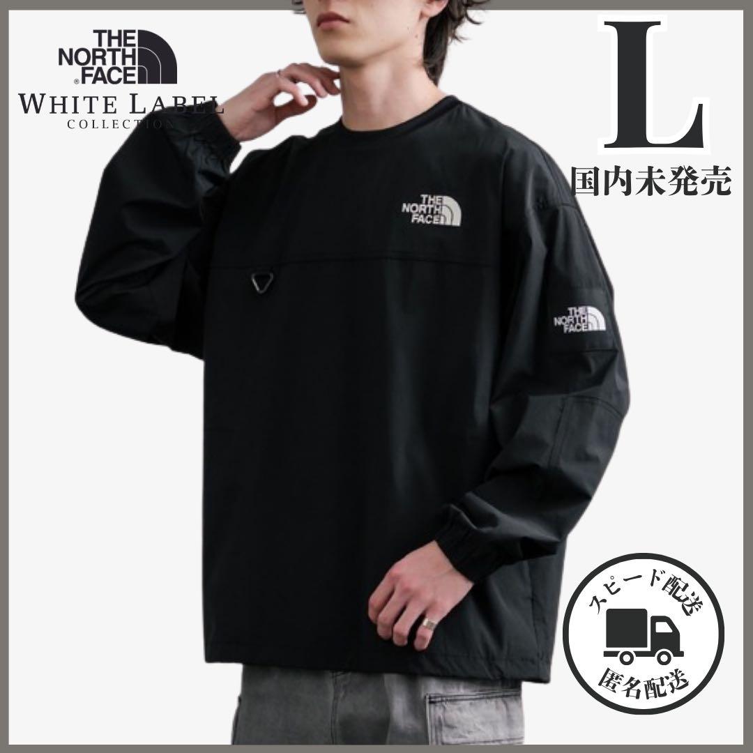 新品】L ノースフェイス アルバニー クルーネック ロンT ブラック 韓国