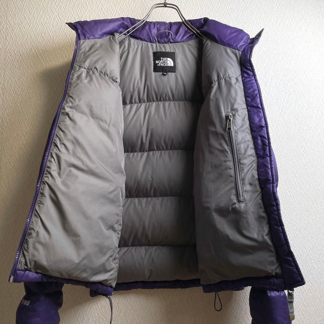 ノースフェイス ダウンジャケット ヌプシ パープル 紫 レディース L