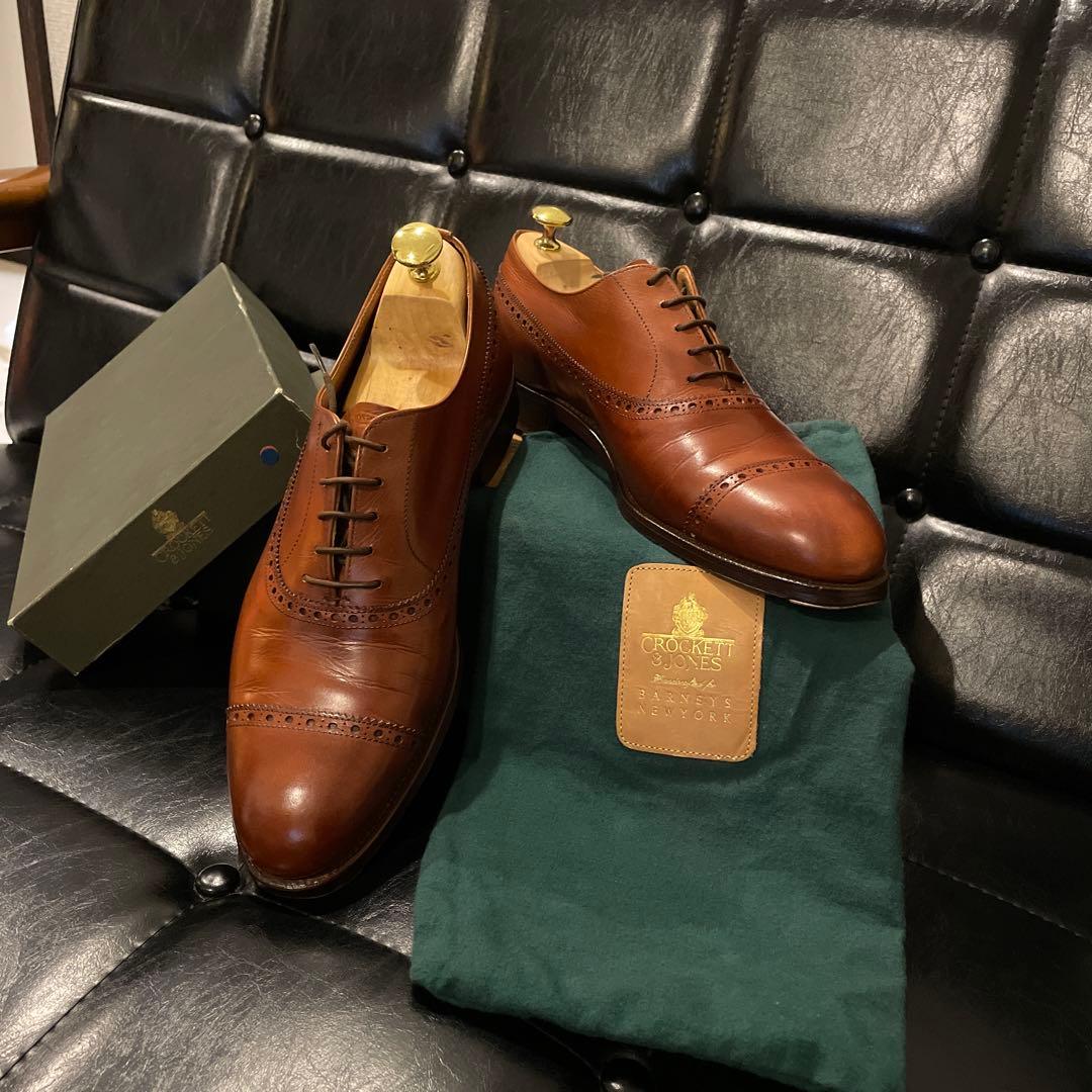 Crockett & Jones ブラウン ドレスシューズ - メルカリ