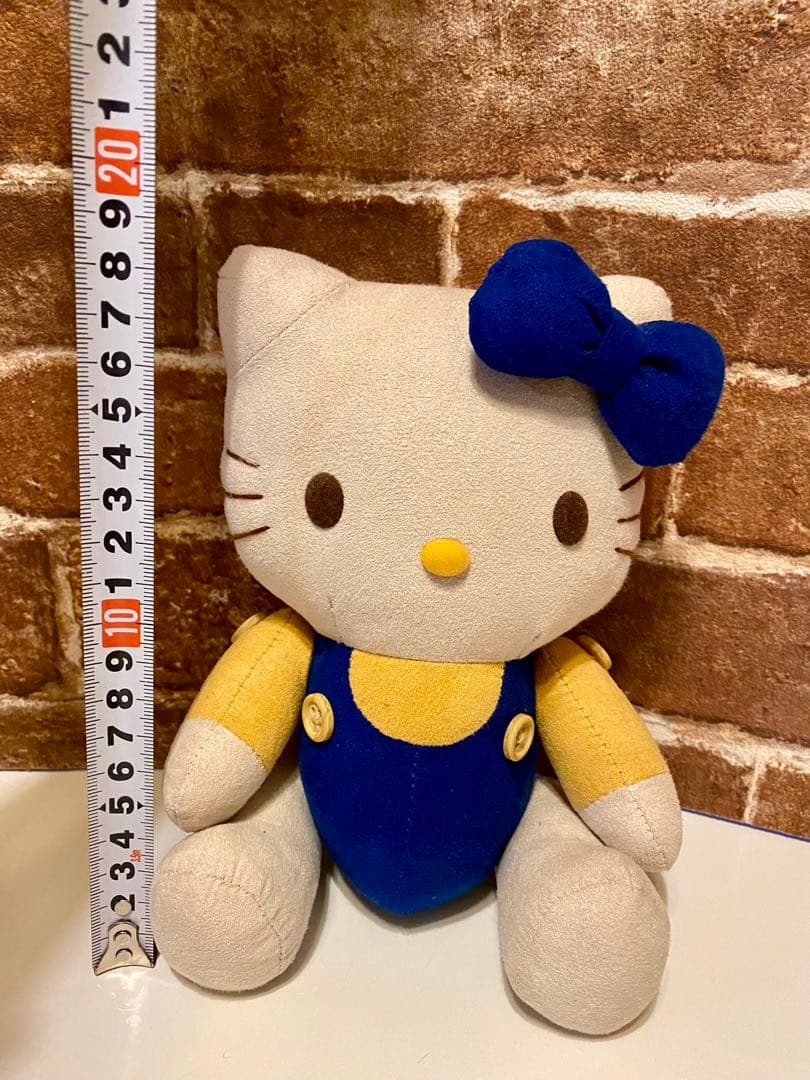 ②激レア❗️ハローキティ スウェード調ぬいぐるみ！平成レトロ！入手