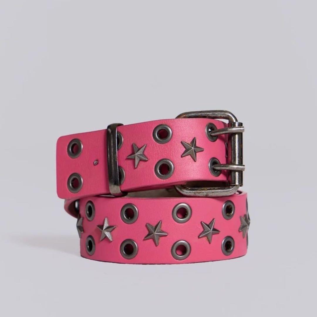 jaded london スタースタッズベルト belt ピンク - メルカリ