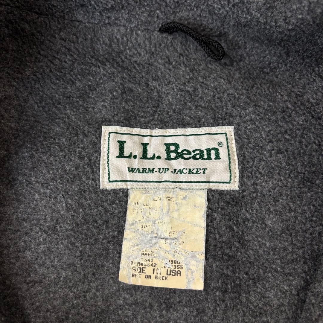 USA製　L.L.Bean　ウォームアップジャケット　Lサイズ　グリーン　古着