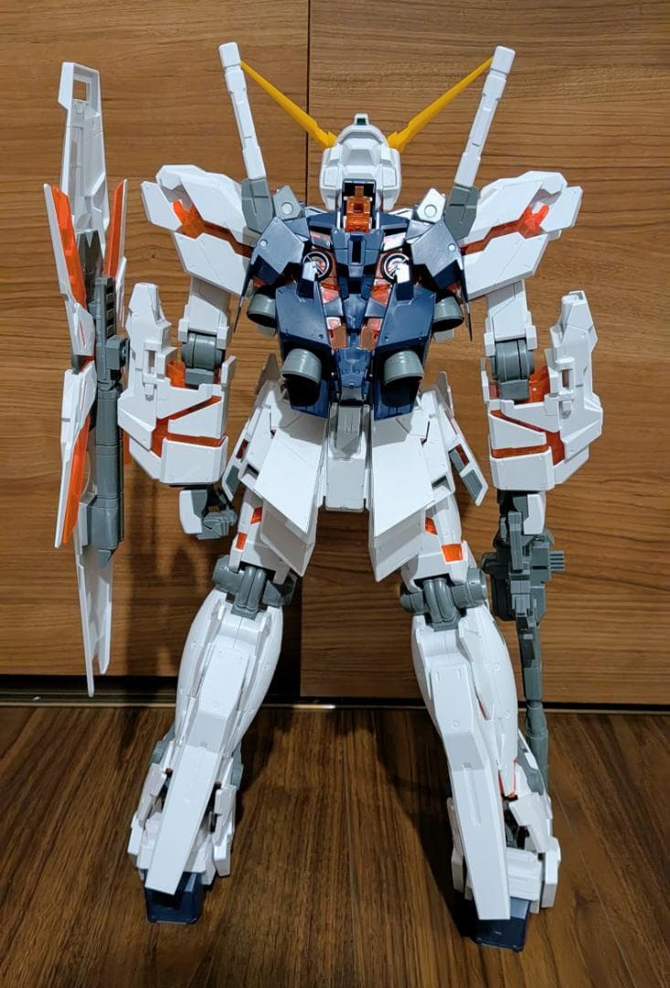 メガサイズ ユニコーンガンダム（ヘッドディスプレイ2種付き）素組み