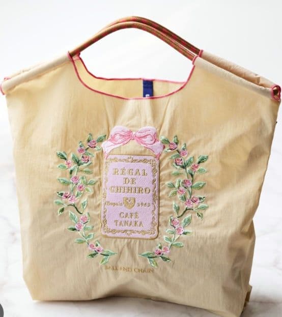 【新品未使用】カフェタナカ×ボールアンドチェーンのコラボエコバッグ 大好評企画第2弾！「Ball&Chain × カフェタナカ」夏のコラボは、塩系