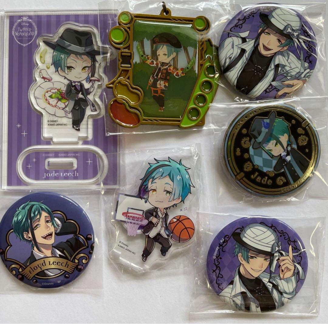 ツイステ ジェイド フロイド アクキー 缶バッジ ツイステ展 スケアリー