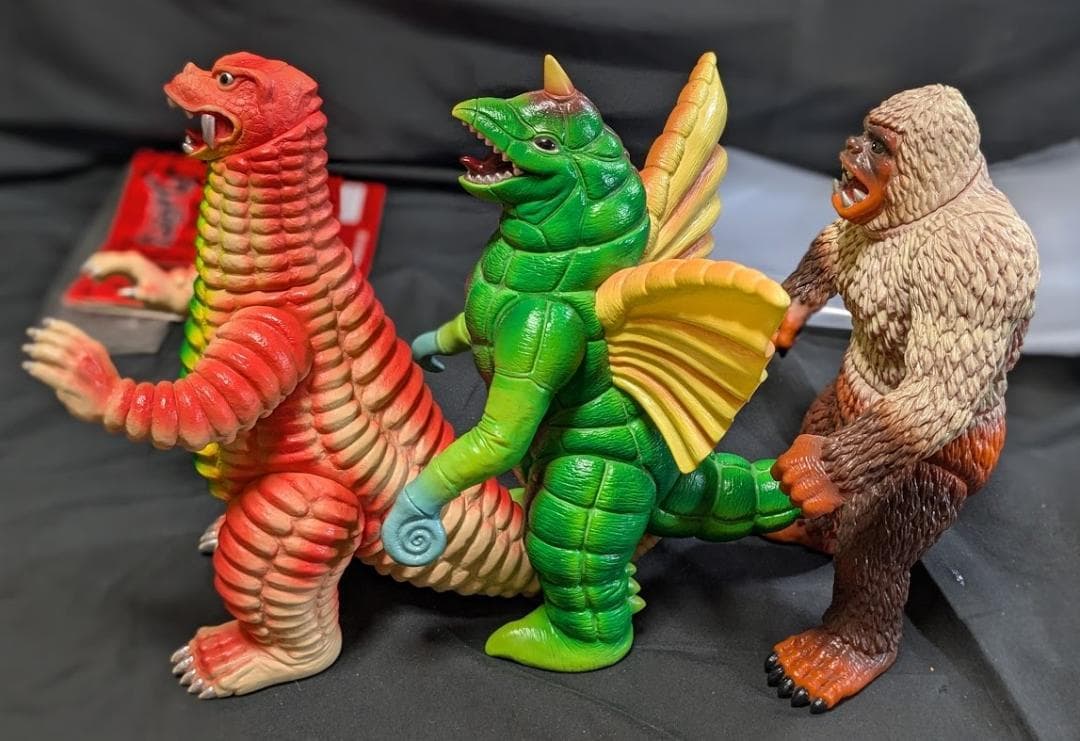 楳図かずお版 ギガス＆ドラコ＆レッドキング（アート・ストーム）3体
