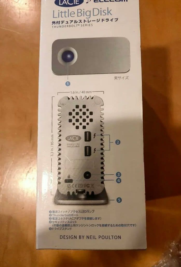 LACIE Little Big Disk 1TB HDD 電源NG - メルカリ