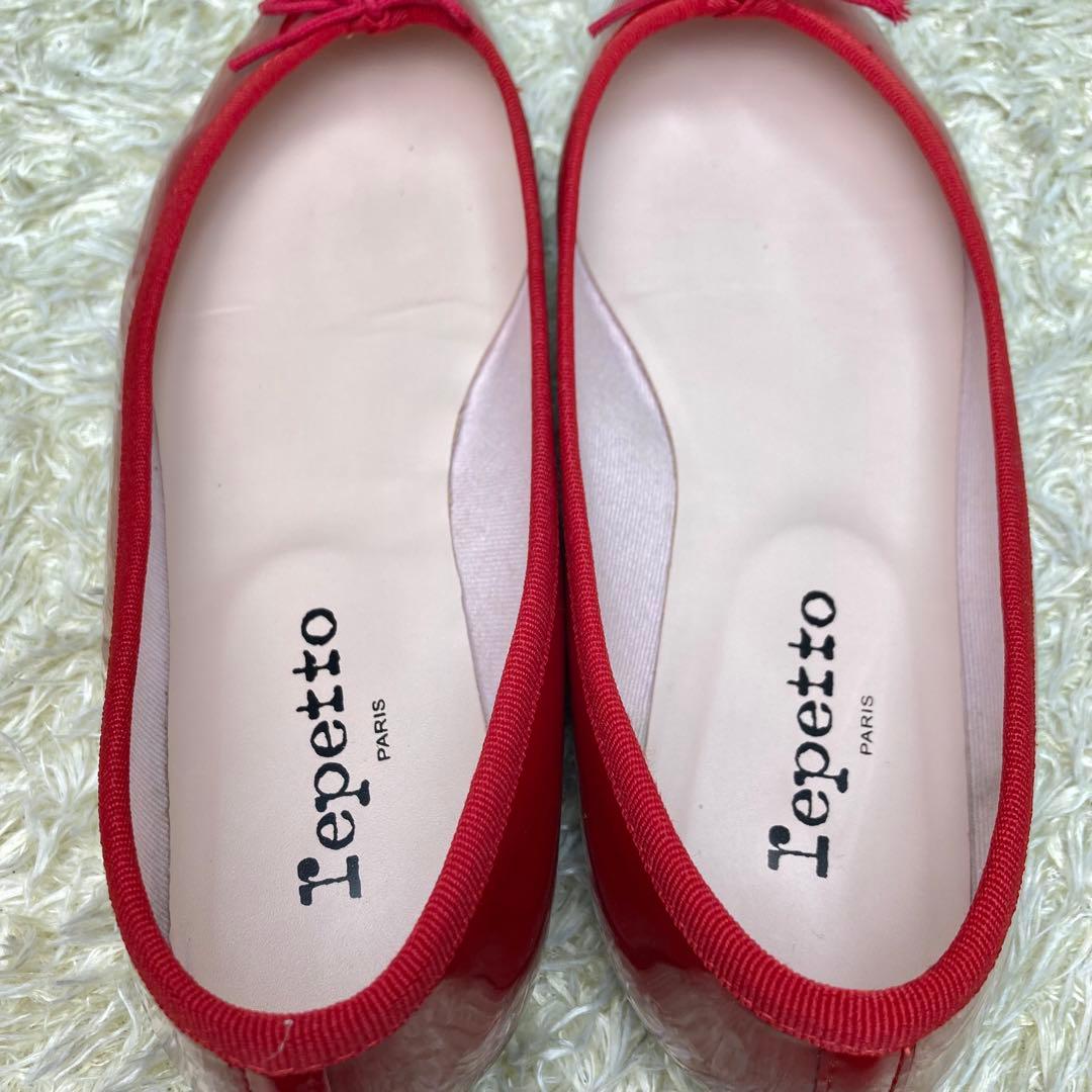 極美品』レペット ブリジット フラット パンプス バレエシューズ 赤 40