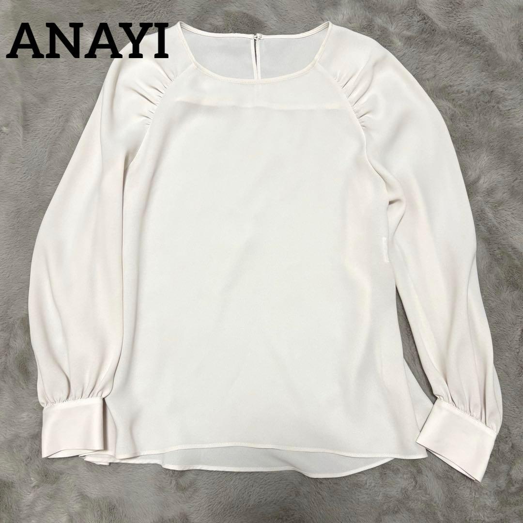 ANAYI ジョーゼットブラウス 38 長袖 - メルカリ