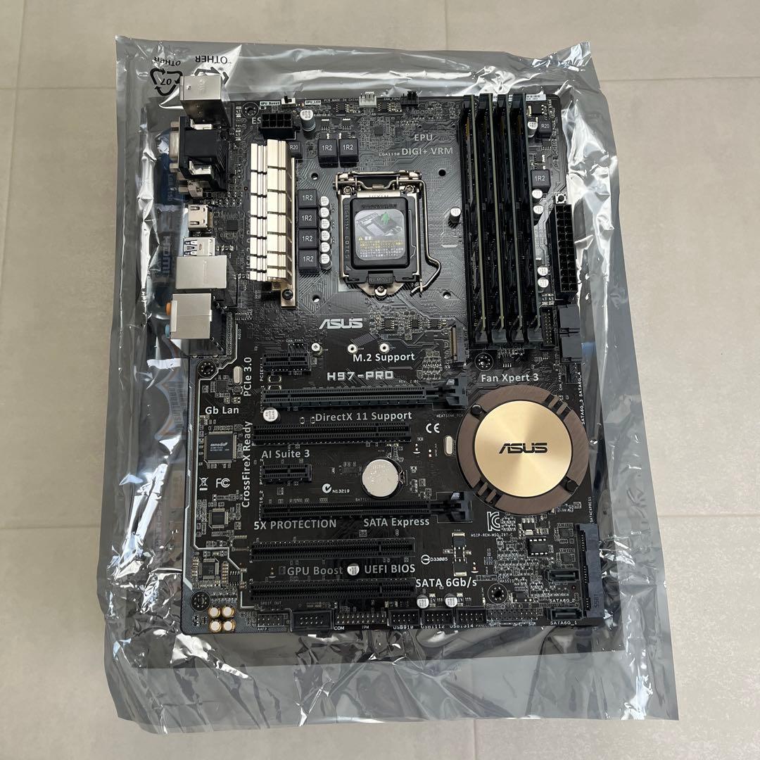 ASUS H97-PRO/Intel Core i7 4771/メモリ16GB - メルカリ