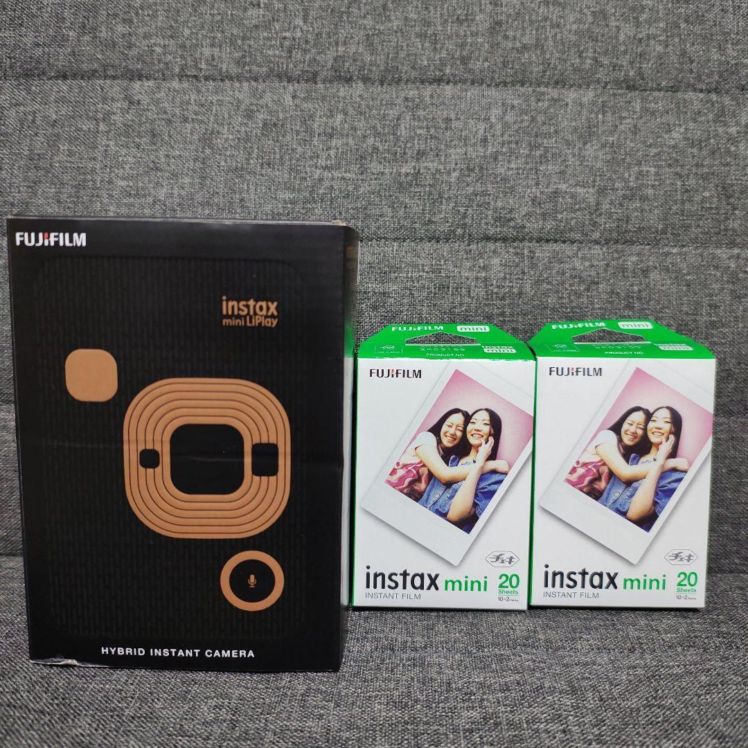 instax mini LiPlay エレガントブラック　フィルム40枚付き新品 Amazon.com : instax mini LiPlay 2-in-1 Hybrid Instant Photo Camera