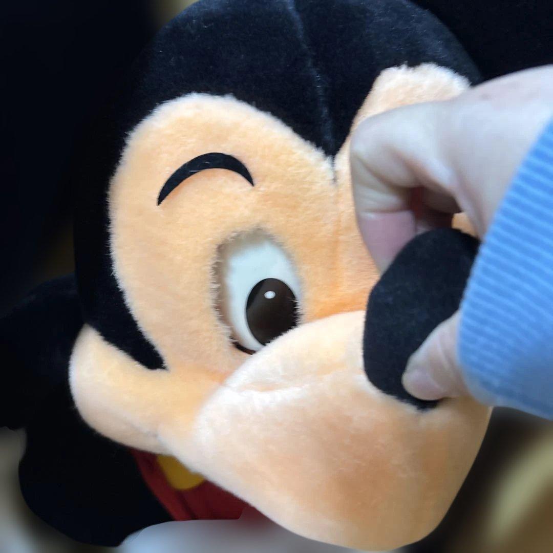 希少 レトロ 特大 ミッキー＆ミニーマウス フェイスアクションパペット