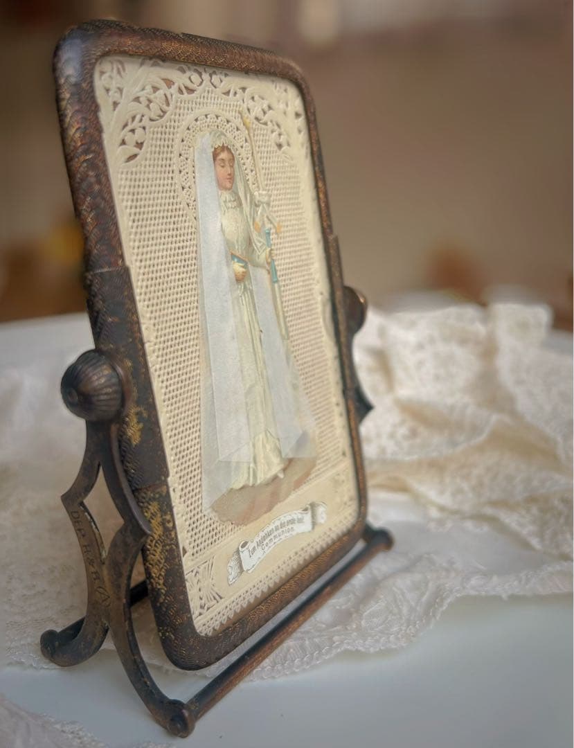 1900年代初頭 フランス製 アンティーク 回転式フォトフレーム＋