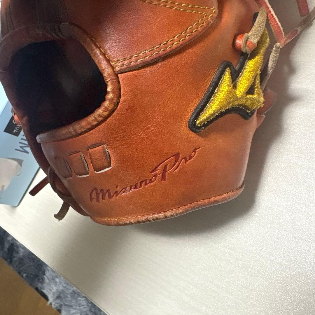 Mizuno Pro 硬式グローブ 内野手用オレンジ Mizuno Pro ミズノプロ 硬式 グローブ グラブ 内野手用 限定皮革 高校