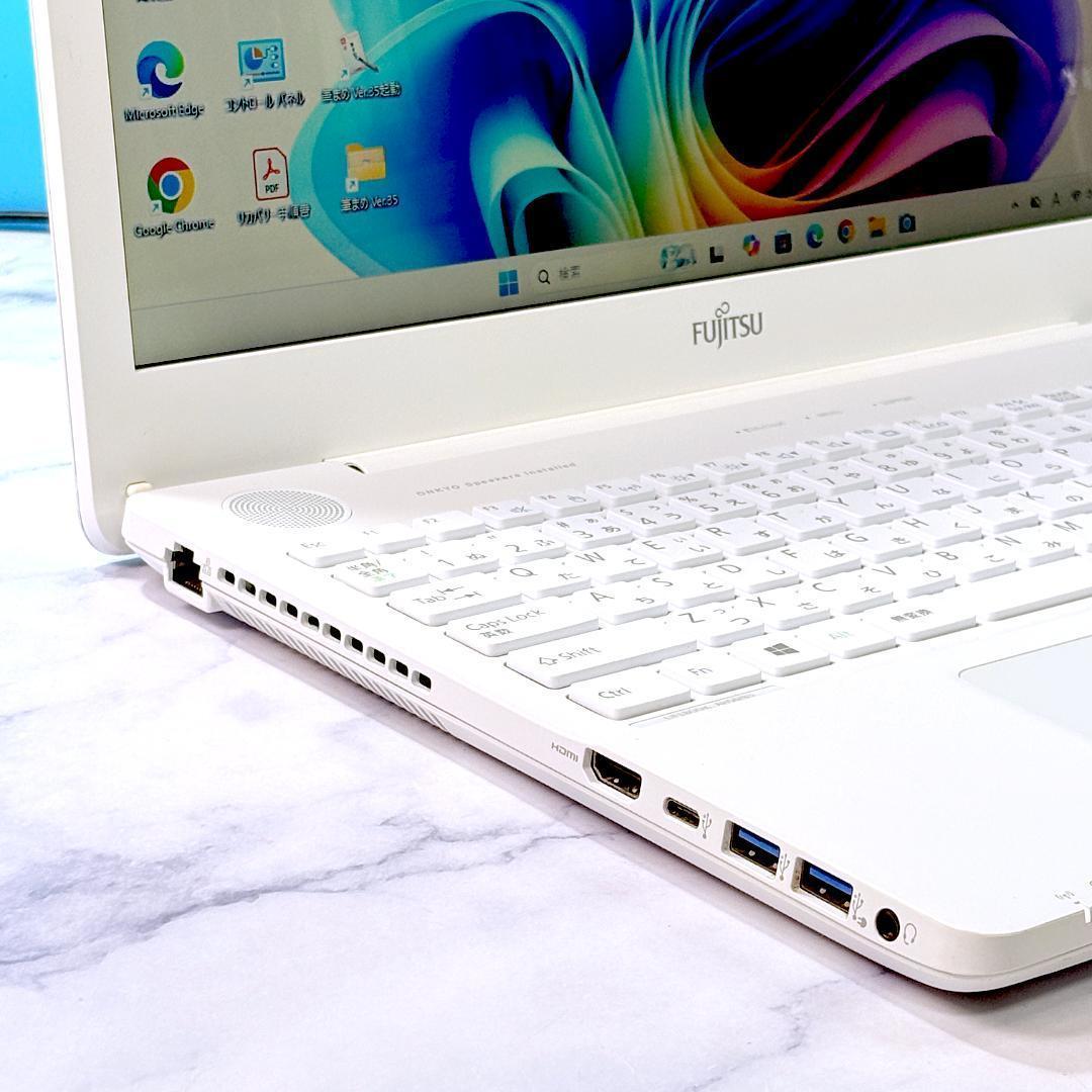 美品☆Corei7・8GB・SSD・MSOffice付 ホワイト ノートパソコン - メルカリ