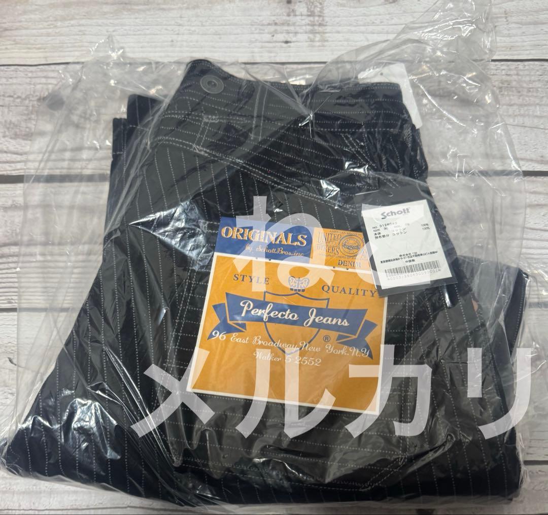 新品】Schott ショット ヒッコリーデニム ブラック サイズ 30 - メルカリ