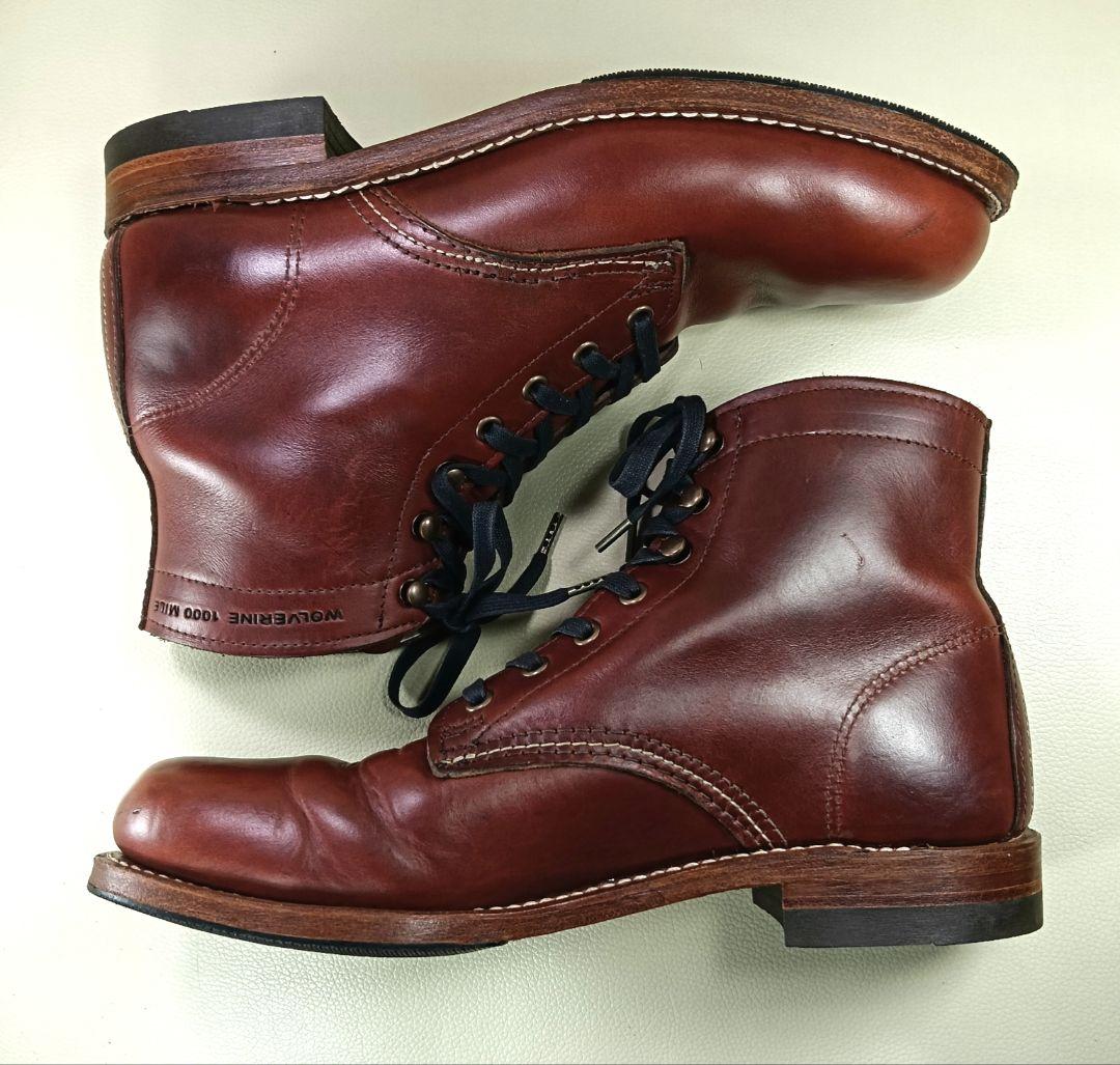 使用少！ウルヴァリン 1000マイルブーツ 茶芯！クロムエクセル 25.5cm