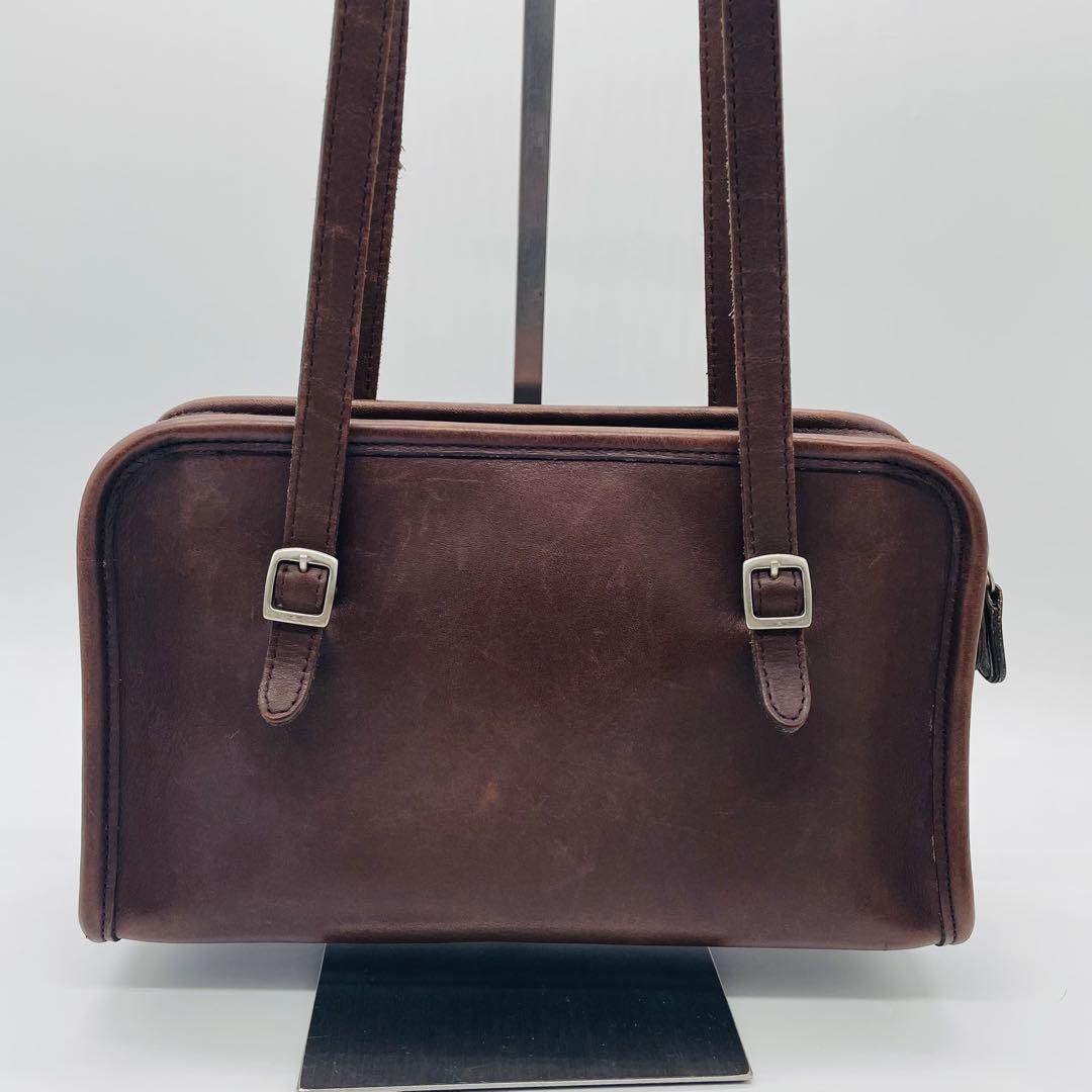 オールドコーチ ショルダーバッグ 希少9051 USA製 ブラウン - バッグ新着