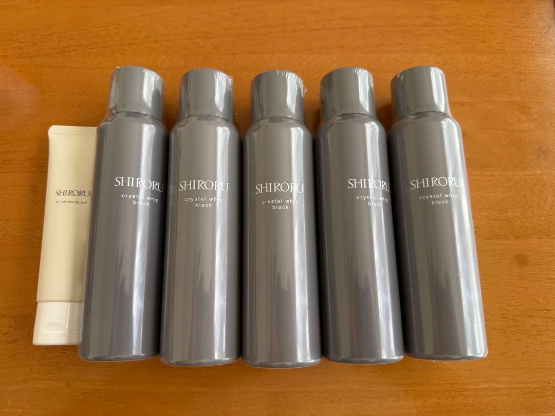 シロル　SHIRORU クリスタルホイップブラック 120g ５本セット shiroru_cwpb-1set