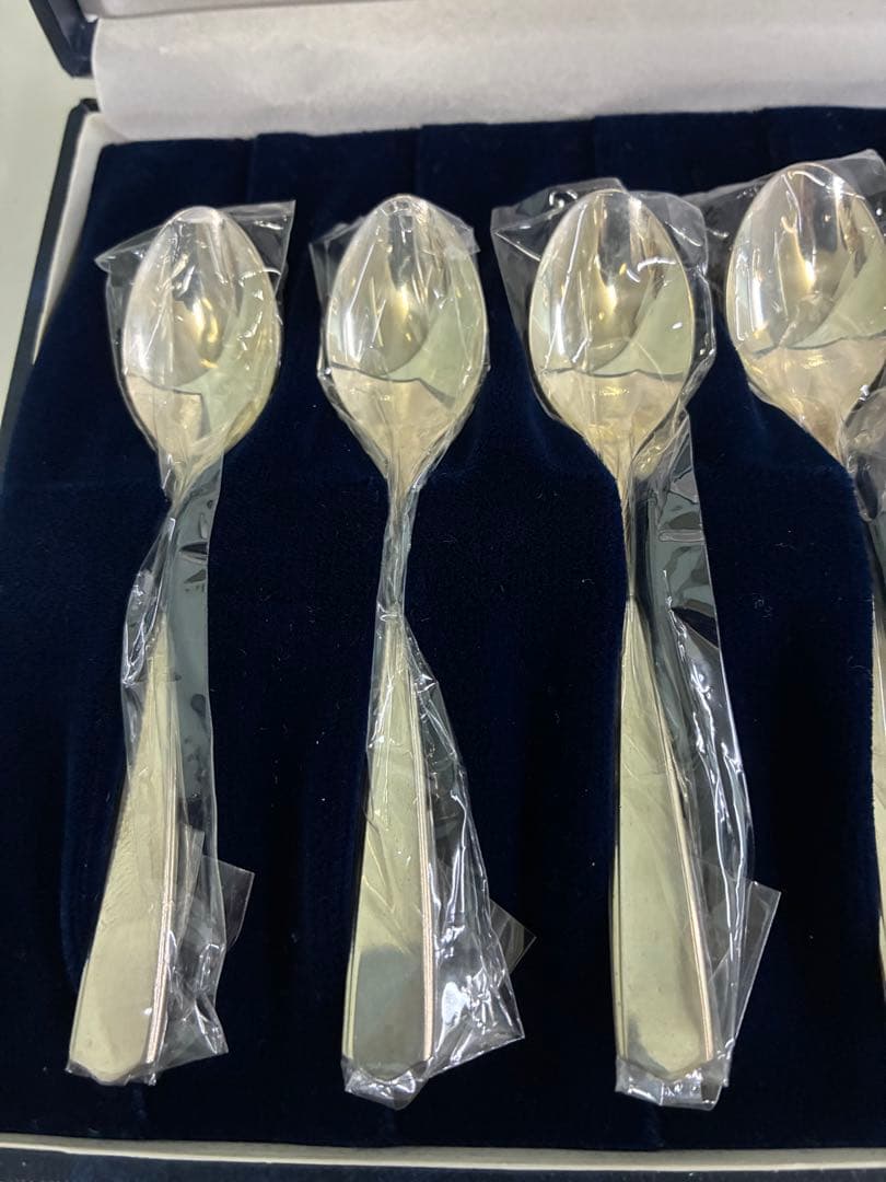 わ*ん様 Silver Wing スプーン 6本 ギフトボックス付 徳力銀製スプ