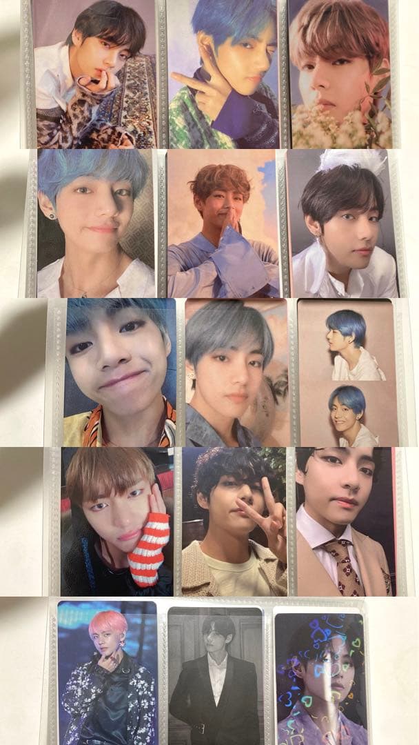 BTS テテ　トレカ　まとめ売り　15枚セット＋Memoriesトレカ1枚 BTSテテ トレカまとめ売り - メルカリ