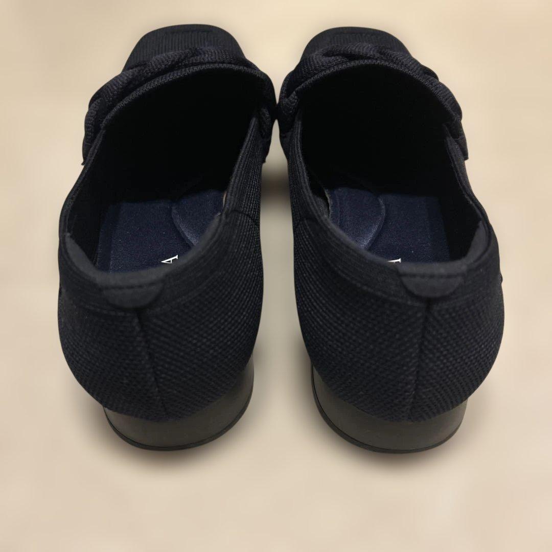 VIVAIA】スクエアトゥ ノットデザイン ローファー ネイビー - メルカリ