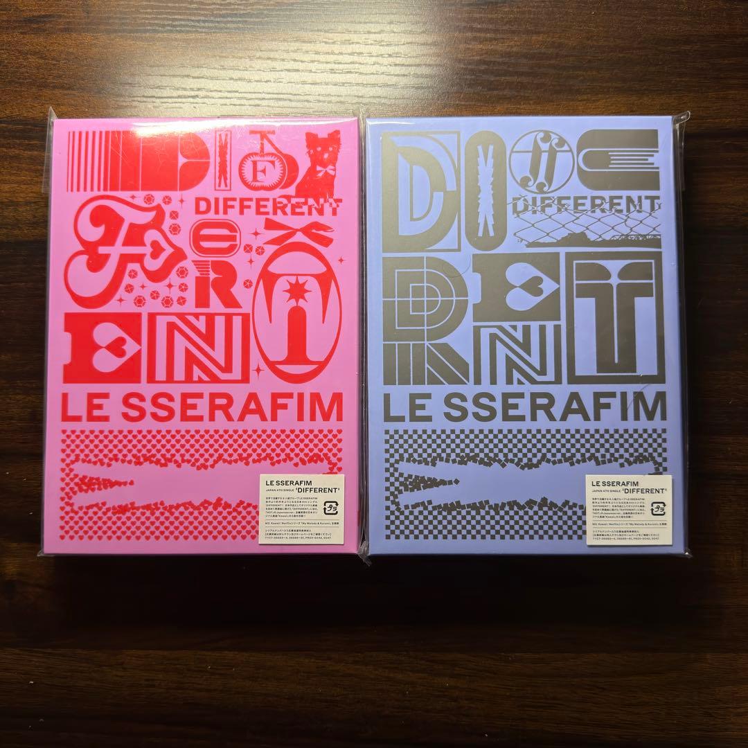 LE SSERAFIM \"DIFFERENT\" 10形態セット+付属ポスター