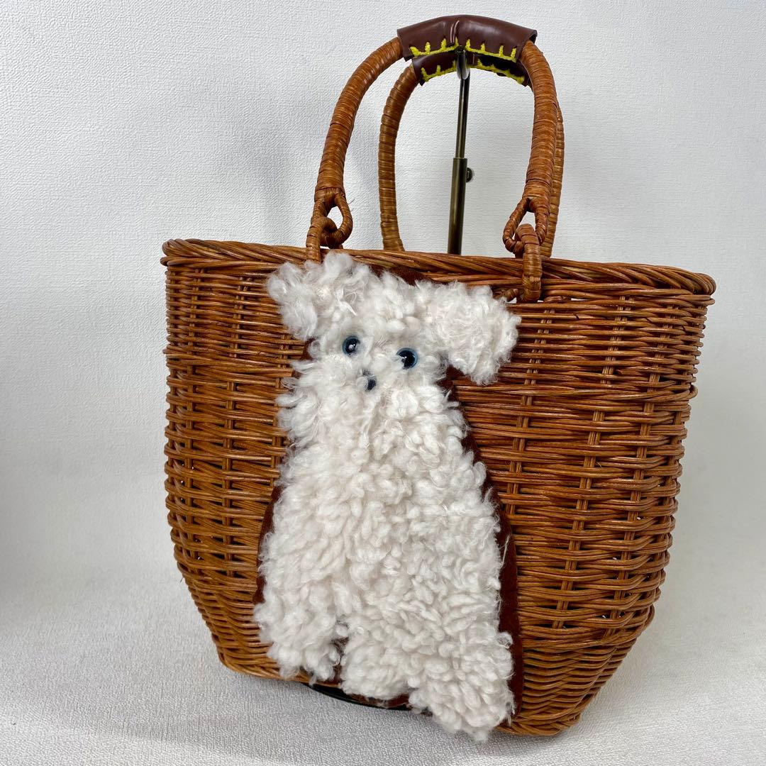 apika様専用ミュベール シュナウザー 犬 カゴバック 籐 ラタン - メルカリ