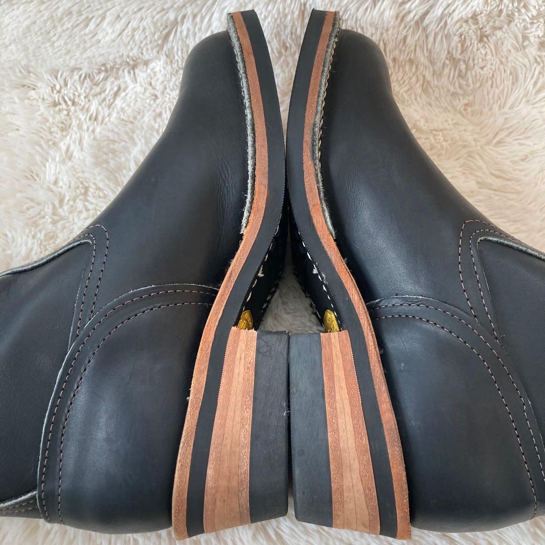 ✨希少•極美品✨ウエスコ Wesco ウエスタンブーツ 黒 4.5E 廃盤 本革