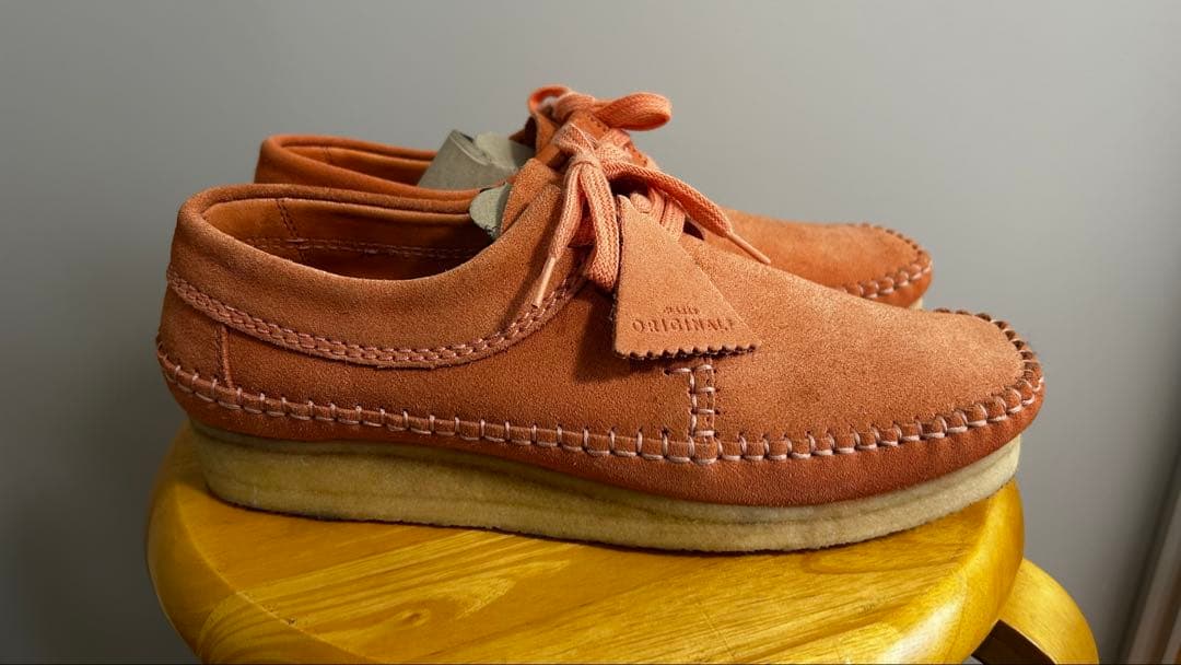【Clarks】 モカシン/デッキジューズ ピンク 26.5cm