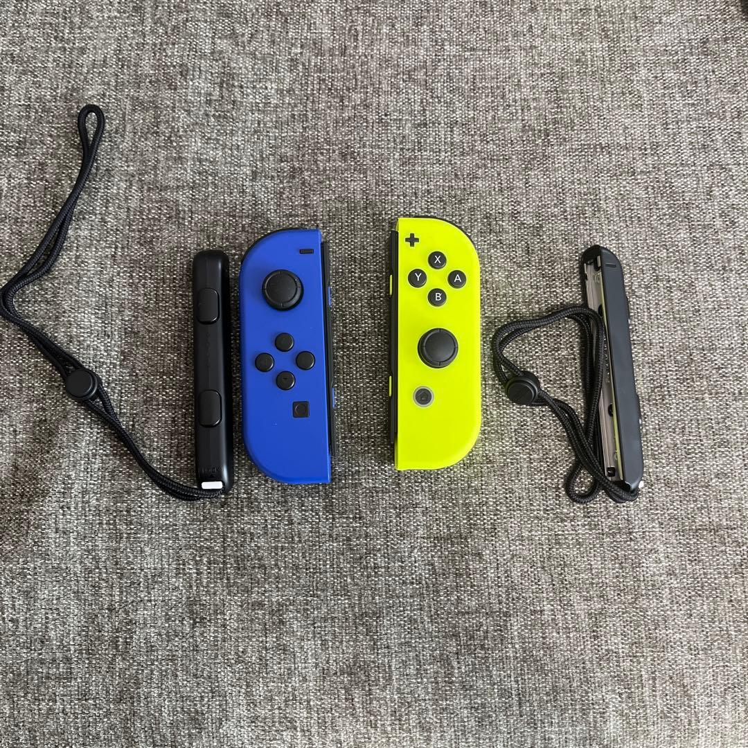 Nintendo Switch ジョイコン ブルー ネオンイエロー - メルカリ