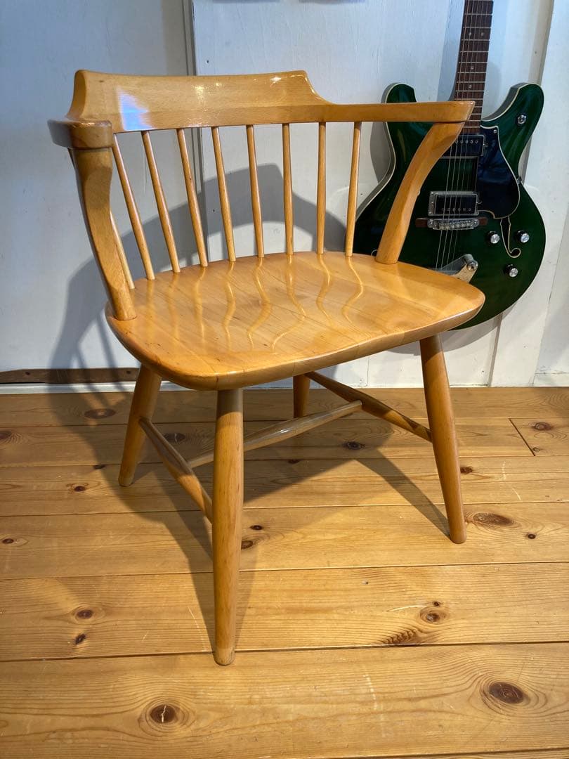 ②画像65枚 キツツキ ダイニングチェア ナチュラル 昭和56年 アーム