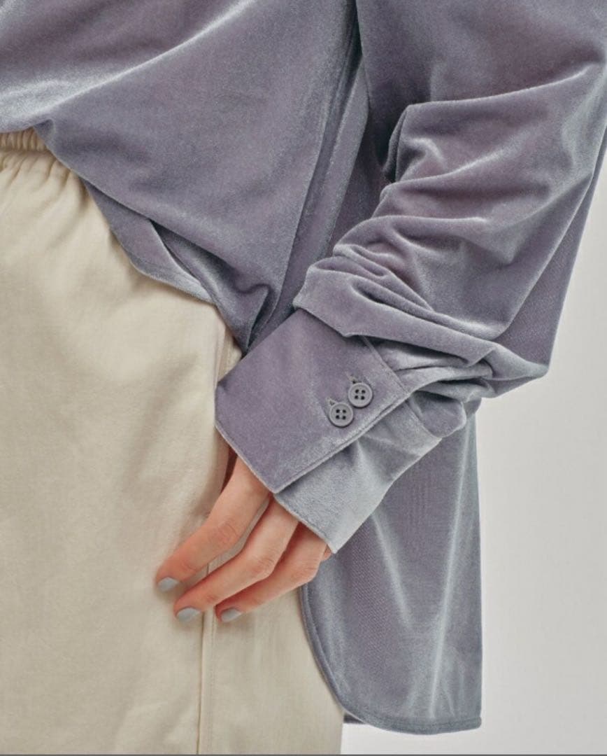 TODAYFUL Roundhem Velour Shirts ベロアシャツ - メルカリ