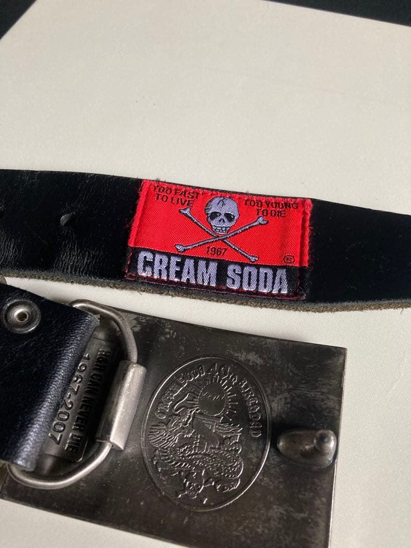 クリームソーダ CREAMSODA 40周年記念バックルとベルト - メルカリ