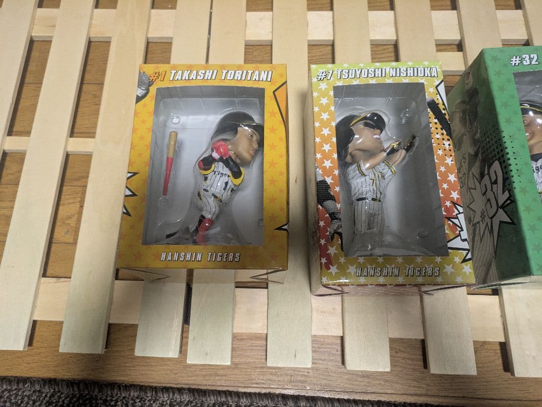 阪神タイガース ボブルヘッド 鳥谷 西岡 新井良 桧山 藤浪5体セット